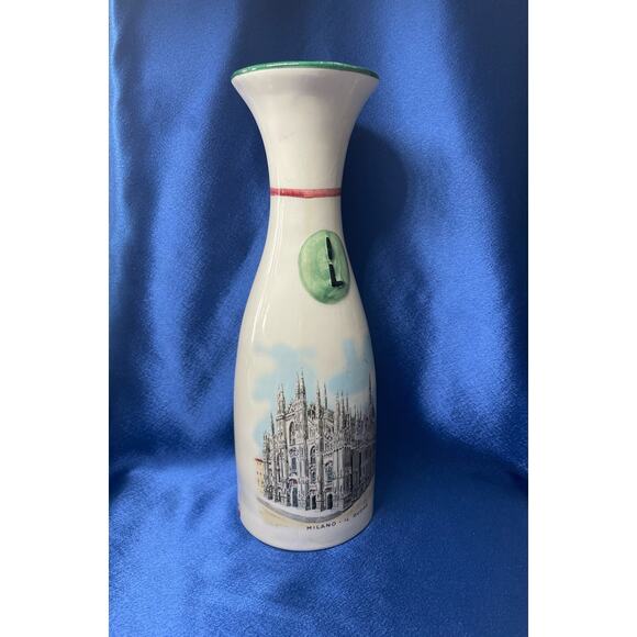 Vintage Porcelain Decanter Milano Il Duomo Design - Picture 5 of 9